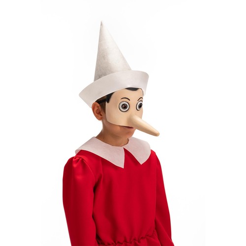 Maschera pinocchio mezzo viso - pinocchio,