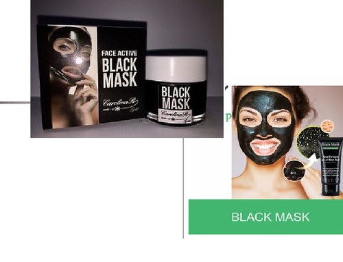 Black mask head maschera - black,
