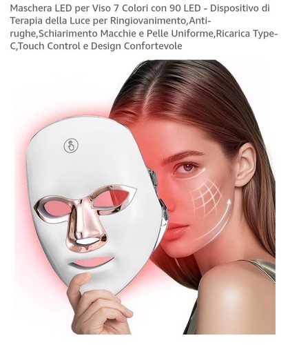 Maschera led viso - maschera, colori