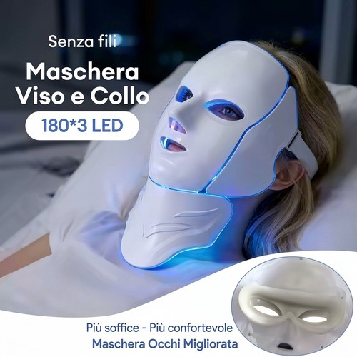 Maschera led viso collo 120 - led,