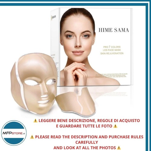 Maschera led viso collo - maschera,